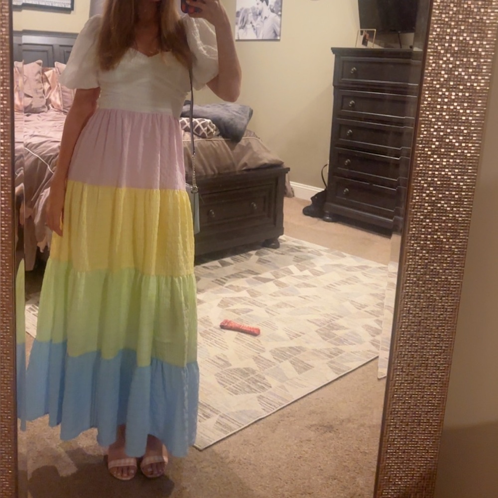 Colorblock Maxi Dress - Picture 4 of 4
